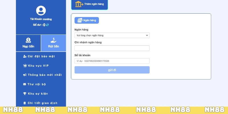 Cách rút tiền về tài khoản chính chủ