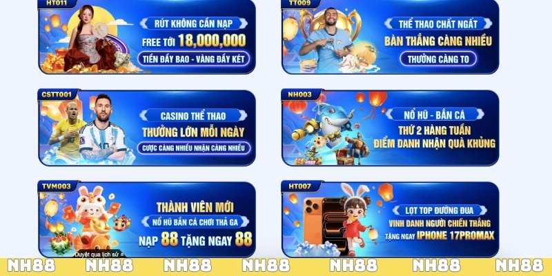 Khuyến mãi tặng tiền hoàn trả nhận thưởng