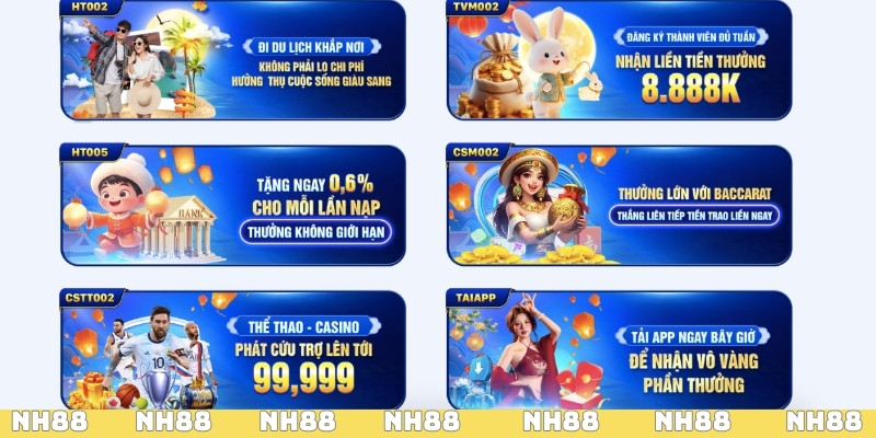 Lưu ý khi tham gia ưu đãi NH88